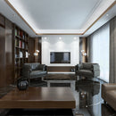 10.5mm 36x72 Black and White Root Polished Porcelain Slab Final Sale (24 CT/PA)