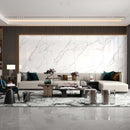 10.5mm 36x72 Ascot White Polished Porcelain Slab Final Sale (24 CT/PA)