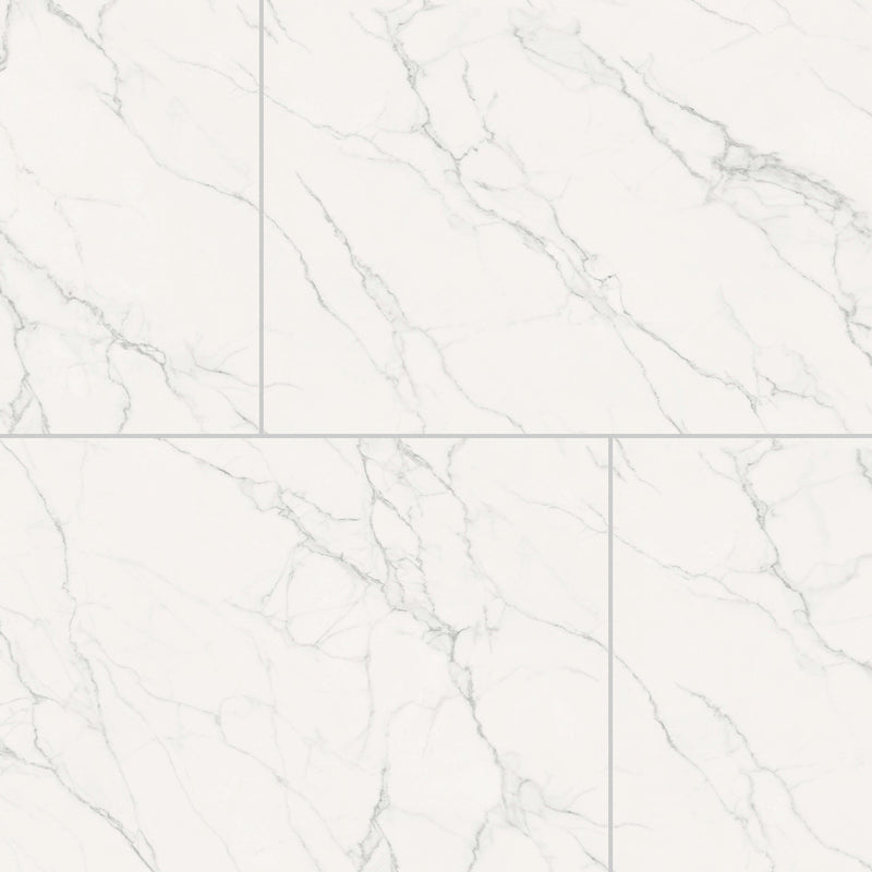 10.5mm 36x72 Ascot White Polished Porcelain Slab Final Sale (24 CT/PA)