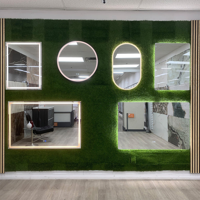 48.0"x31.5" Rectangle Frameless Wall Mirror (Size WxH: 122x80cm)