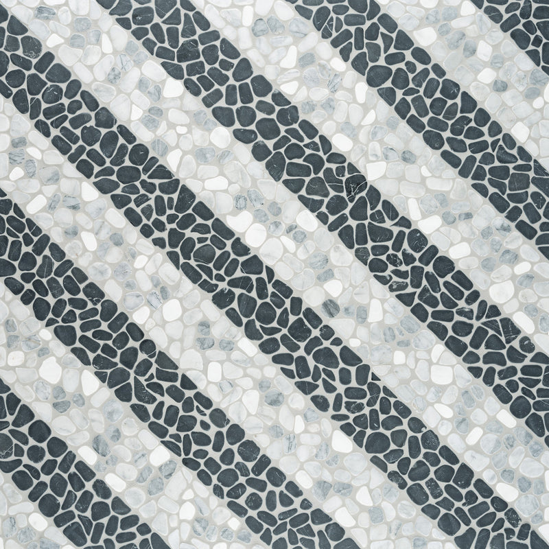 Cabana Galaxy Axis Pebble Tumbled Marble Mosaic