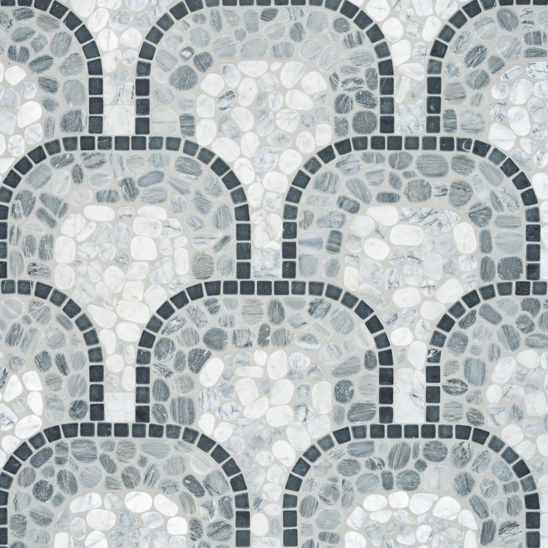 Cabana Galaxy Flow Pebble Tumbled Marble Mosaic