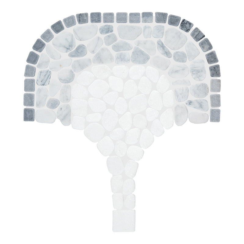 Cabana River Flow Pebble Tumbled Marble Mosaic