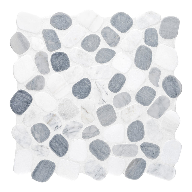 Cabana River Blend Pebble Tumbled Marble Mosaic