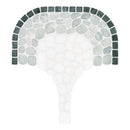 Cabana Jade Flow Pebble Tumbled Marble Mosaic