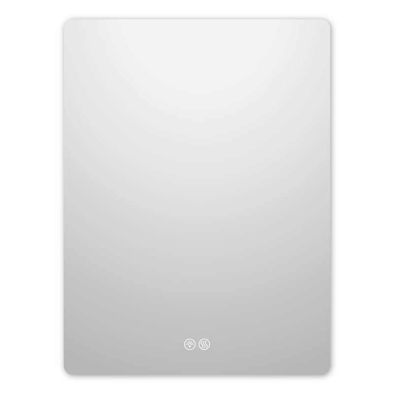 31.5"x23.6" Rectangle Round Corner Frameless Wall Mirror (WxH: 80x60cm)