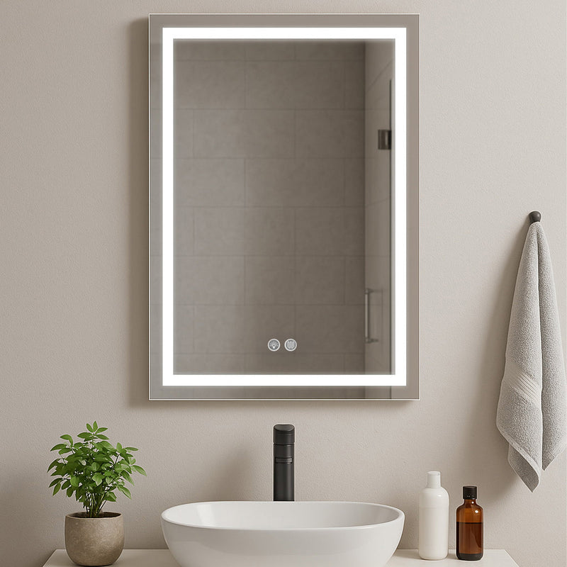 23.6"x31.5" Rectangle Frameless Wall Mirror (Size WxH: 60x80cm)